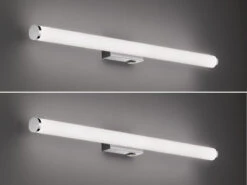 Trio Leuchten LED Bad Wandleuchten 2er Set Mit Schalter Chrom 80cm - Spiegelleuchte -Bestes Beleuchtungs Geschäft led bad wandleuchten 2er set mit schalter chrom 80 2