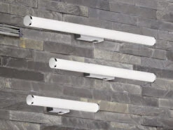 Trio Leuchten LED Bad Wandleuchten 2er Set Mit Schalter Chrom 80cm - Spiegelleuchte -Bestes Beleuchtungs Geschäft led bad wandleuchten 2er set mit schalter chrom 80 8