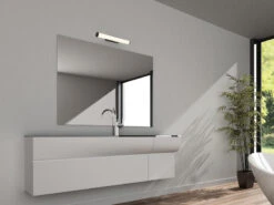 Trio Leuchten LED Bad Wandleuchten 2er Set Mit Schalter Schwarz 40cm - Spiegelleuchte -Bestes Beleuchtungs Geschäft led bad wandleuchten 2er set mit schalter schwarz 1 15