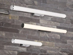 Trio Leuchten LED Bad Wandleuchten 2er Set Mit Schalter Schwarz 60cm - Spiegelleuchte -Bestes Beleuchtungs Geschäft led bad wandleuchten 2er set mit schalter schwarz 1 9