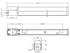 Trio Leuchten LED Bad Wandleuchten 2er Set Mit Steckdose Chrom 41,5cm - Spiegelleuchte -Bestes Beleuchtungs Geschäft led bad wandleuchten 2er set mit steckdose chrom 4 9