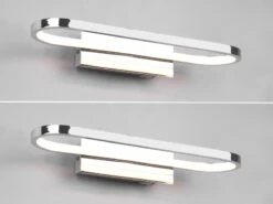 Trio Leuchten LED Badezimmer Wandleuchte 2er Set In Chrom, Breite 40cm - Spiegelleuchte -Bestes Beleuchtungs Geschäft led badezimmer wandleuchte 2er set in chrom breite 2