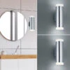 Trio Leuchten LED Badezimmer Wandleuchte 2er Set Up Down In Chrom 16,6cm - Spiegelleuchte -Bestes Beleuchtungs Geschäft led badezimmer wandleuchte 2er set up down in chro