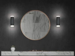 Trio Leuchten LED Badezimmer Wandleuchte 2er Set Up Down In Schwarz 16,6cm - Spiegelleuchte -Bestes Beleuchtungs Geschäft led badezimmer wandleuchte 2er set up down in schw 5