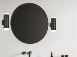 Trio Leuchten LED Badezimmer Wandleuchte 2er Set Up Down In Schwarz 16,6cm - Spiegelleuchte -Bestes Beleuchtungs Geschäft led badezimmer wandleuchte 2er set up down in schw 6