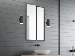 Trio Leuchten LED Badezimmer Wandleuchte 2er Set Up Down In Schwarz 16,6cm - Spiegelleuchte -Bestes Beleuchtungs Geschäft led badezimmer wandleuchte 2er set up down in schw 7