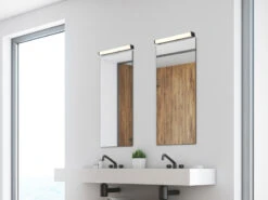 Trio Leuchten LED Badezimmer Wandleuchte FABIO In Schwarz 42,5cm - Spiegelleuchte -Bestes Beleuchtungs Geschäft led badezimmer wandleuchte fabio in schwarz 425cm 1 4