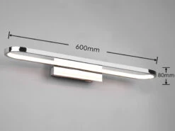 Trio Leuchten LED Badezimmer Wandleuchte GIANNI In Chrom, Breite 60cm - Spiegelleuchte -Bestes Beleuchtungs Geschäft led badezimmer wandleuchte gianni in chrom breite 1 3