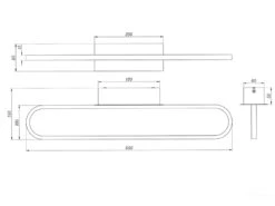 Trio Leuchten LED Badezimmer Wandleuchte GIANNI In Chrom, Breite 60cm - Spiegelleuchte -Bestes Beleuchtungs Geschäft led badezimmer wandleuchte gianni in chrom breite 1 7