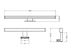 Trio Leuchten LED Badezimmer Wandleuchte LINO In Chrom, Breite 60cm - Spiegelleuchte -Bestes Beleuchtungs Geschäft led badezimmer wandleuchte lino in chrom breite 60 7