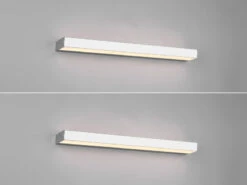 Trio Leuchten LED Badezimmer Wandleuchten 2er Set Chrom 60cm - Up-Down Spiegelleuchte -Bestes Beleuchtungs Geschäft led badezimmer wandleuchten 2er set chrom 60cm up 1 2