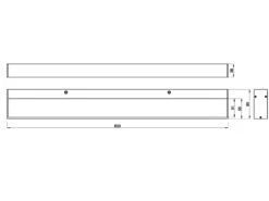 Trio Leuchten LED Badezimmer Wandleuchten 2er Set Chrom 60cm - Up-Down Spiegelleuchte -Bestes Beleuchtungs Geschäft led badezimmer wandleuchten 2er set chrom 60cm up 1 8