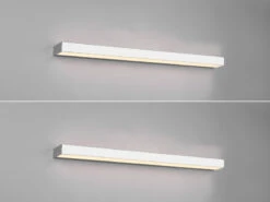 Trio Leuchten LED Badezimmer Wandleuchten 2er Set Chrom 90cm - Up-Down Spiegelleuchte -Bestes Beleuchtungs Geschäft led badezimmer wandleuchten 2er set chrom 90cm up 1 2