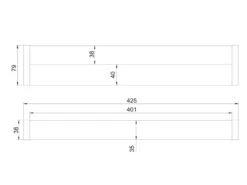 Trio Leuchten LED Badezimmer Wandleuchten 2er Set In Chrom 42,5cm - Spiegelleuchte -Bestes Beleuchtungs Geschäft led badezimmer wandleuchten 2er set in chrom 425cm 7