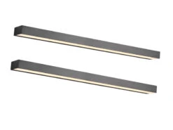 Trio Leuchten LED Badezimmer Wandleuchten 2er Set Schwarz 90cm - Up-Down Spiegelleuchte 11 Trio Leuchten LED Badezimmer Wandleuchten 2er Set Schwarz 90cm - Up-Down Spiegelleuchte -Bestes Beleuchtungs Geschäft led badezimmer wandleuchten 2er set schwarz 90cm u 1