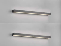 Trio Leuchten LED Badezimmer Wandleuchten 2er Set Schwarz 90cm - Up-Down Spiegelleuchte 12 Trio Leuchten LED Badezimmer Wandleuchten 2er Set Schwarz 90cm - Up-Down Spiegelleuchte -Bestes Beleuchtungs Geschäft led badezimmer wandleuchten 2er set schwarz 90cm u 2