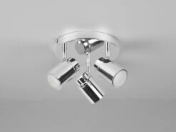 Trio Leuchten LED Badezimmerlampe Deckenstrahler 3 Flammig Rund Schwenkbar Chrom -Bestes Beleuchtungs Geschäft led badezimmerlampe deckenstrahler 3 flammig rund 1 14