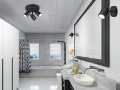 Trio Leuchten LED Badezimmerlampe Deckenstrahler 3 Flammig Rund Schwenkbar Schwarz -Bestes Beleuchtungs Geschäft led badezimmerlampe deckenstrahler 3 flammig rund 1 7