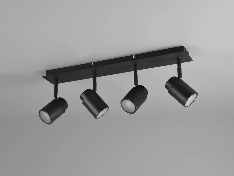 Trio Leuchten LED Badezimmerlampe Deckenstrahler 4 Flammig Schwenkbar In Schwarz 9 Trio Leuchten LED Badezimmerlampe Deckenstrahler 4 Flammig Schwenkbar In Schwarz – Bild 7