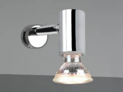 Trio Leuchten LED Badezimmerlampe Dimmbar Chrom - Spiegelklemmleuchte Mit Schwenkbarem Spot -Bestes Beleuchtungs Geschäft led badezimmerlampe dimmbar chrom spiegelklemmleuc 5