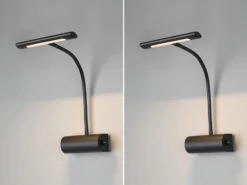 MeineWunschleuchte LED Bilderleuchte 2er Set Wandleuchte Mit Drehdimmer, Schwarz -Bestes Beleuchtungs Geschäft led bilderleuchte 2er set wandleuchte mit drehdimm 2