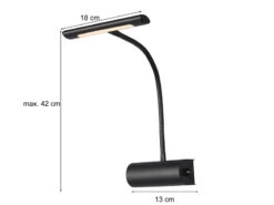 MeineWunschleuchte LED Bilderleuchte 2er Set Wandleuchte Mit Drehdimmer, Schwarz -Bestes Beleuchtungs Geschäft led bilderleuchte 2er set wandleuchte mit drehdimm 3