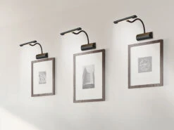 MeineWunschleuchte LED Bilderleuchte 2er Set Wandleuchte Mit Drehdimmer, Schwarz -Bestes Beleuchtungs Geschäft led bilderleuchte 2er set wandleuchte mit drehdimm 4