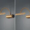 Trio Leuchten LED Bilderleuchte Im 2er Set In Altmessing Mit Flexarm & Drehdimmer -Bestes Beleuchtungs Geschäft led bilderleuchte im 2er set in altmessing mit fle