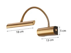 Trio Leuchten LED Bilderleuchte Im 2er Set In Altmessing Mit Flexarm & Drehdimmer 9 Trio Leuchten LED Bilderleuchte Im 2er Set In Altmessing Mit Flexarm & Drehdimmer -Bestes Beleuchtungs Geschäft led bilderleuchte im 2er set in altmessing mit fle 2