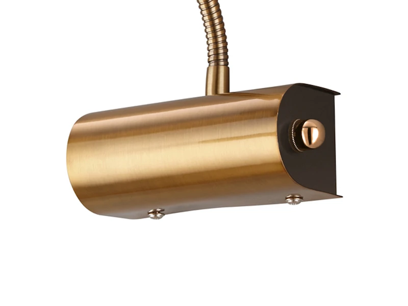 Trio Leuchten LED Bilderleuchte Im 2er Set In Altmessing Mit Flexarm & Drehdimmer 6 Trio Leuchten LED Bilderleuchte Im 2er Set In Altmessing Mit Flexarm & Drehdimmer – Bild 4