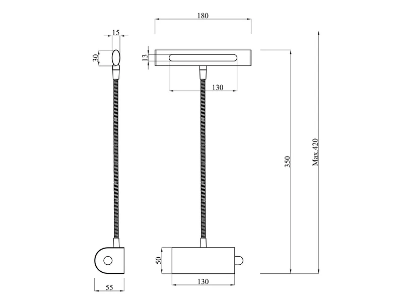 Trio Leuchten LED Bilderleuchte Im 2er Set In Altmessing Mit Flexarm & Drehdimmer 7 Trio Leuchten LED Bilderleuchte Im 2er Set In Altmessing Mit Flexarm & Drehdimmer – Bild 5