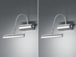 Trio Leuchten LED Bilderleuchte Im 2er Set In Silber Matt Mit Flexarm & Drehdimmer -Bestes Beleuchtungs Geschäft led bilderleuchte im 2er set in silber matt mit fl 2