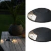 Konstsmide LED Bodenaufbaustrahler 2flammig Aufbauspot 2er SET Aussen Anthrazit Ø20cm IP65 -Bestes Beleuchtungs Geschäft led bodenaufbaustrahler 2flammig aufbauspot 2er se