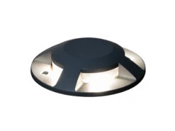 Konstsmide LED Bodenaufbaustrahler 4flammig Aufbauspot Aussen Anthrazit ALU Ø20cm IP65 -Bestes Beleuchtungs Geschäft led bodenaufbaustrahler 4flammig aufbauspot aussen 1