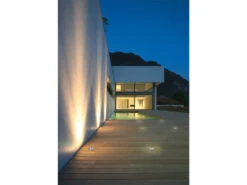 Trio Leuchten LED Bodeneinbauspot Rund 2er Set Edelstahl Ø11cm IP65 Bodenstrahler Für Einfahrt -Bestes Beleuchtungs Geschäft led bodeneinbauspot rund 2er set edelstahl 11cm ip 6