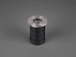 Trio Leuchten LED Bodeneinbauspot Rund 2er Set Edelstahl Ø11cm IP65 Bodenstrahler Für Einfahrt -Bestes Beleuchtungs Geschäft led bodeneinbauspot rund 2er set edelstahl 11cm ip 7