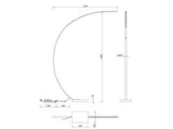 Trio Leuchten LED Bogenlampe BANGKOK Schwarz Matt Mit Großer Ausladung Und Dimmer -Bestes Beleuchtungs Geschäft led bogenlampe bangkok schwarz matt mit grosser au 4