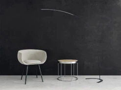 Trio Leuchten LED Bogenlampe SHANGHAI Dimmbar, 200cm Ausladung, Metall Schwarz -Bestes Beleuchtungs Geschäft led bogenlampe shanghai dimmbar 200cm ausladung me 4