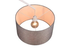 MeineWunschleuchte LED Bogenleuchte Metall Weiß Stoff Lampenschirm Grau, 210cm 14 MeineWunschleuchte LED Bogenleuchte Metall Weiß Stoff Lampenschirm Grau, 210cm -Bestes Beleuchtungs Geschäft led bogenleuchte metall weiss stoff lampenschirm g 5