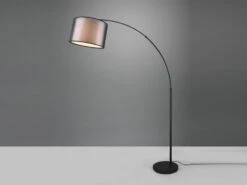 MeineWunschleuchte LED Bogenleuchte Stoff Organza Transparent Schwarz Innen Weiß, 171cm -Bestes Beleuchtungs Geschäft led bogenleuchte stoff organza transparent schwarz 4