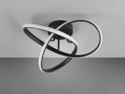 Reality Leuchten LED Decken- Und Wandleuchte MEO Metall Schwarz Durchmesser 40cm -Bestes Beleuchtungs Geschäft led decken und wandleuchte meo metall schwarz durc 4