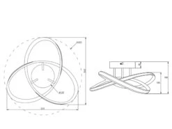 Reality Leuchten LED Decken- Und Wandleuchte MEO Metall Schwarz Durchmesser 40cm -Bestes Beleuchtungs Geschäft led decken und wandleuchte meo metall schwarz durc 5