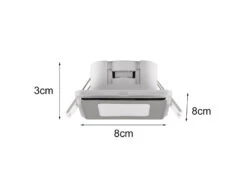 Trio Leuchten LED Deckeneinbaustrahler NIMBUS Chromfarben Getrennt Schaltbar IP44 8cm -Bestes Beleuchtungs Geschäft led deckeneinbaustrahler nimbus chromfarben getren 3