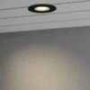 Konstsmide LED Deckeneinbaustrahler OUTDOOR Glasfront Mit Schwarzem Rand Ø11cm, IP44