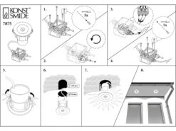 Konstsmide LED Deckeneinbaustrahler OUTDOOR Glasfront Mit Schwarzem Rand Ø11cm, IP44 -Bestes Beleuchtungs Geschäft led deckeneinbaustrahler outdoor glasfront mit sch 5