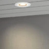 Konstsmide LED Deckeneinbaustrahler OUTDOOR Glasfront Mit Weißem Rand Ø11cm, IP44
