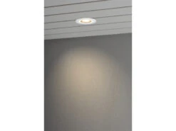 Konstsmide LED Deckeneinbaustrahler OUTDOOR Glasfront Mit Weißem Rand Ø11cm, IP44 -Bestes Beleuchtungs Geschäft led deckeneinbaustrahler outdoor glasfront mit wei 3