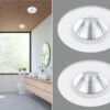 Trio Leuchten LED Deckeneinbaustrahler Rund Dimmbar 2er Set In Weiß, IP65 -Bestes Beleuchtungs Geschäft led deckeneinbaustrahler rund dimmbar 2er set in w