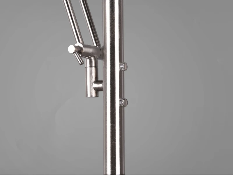 Trio Leuchten LED Deckenfluter BARRIE Mit Leselampe Verstellbar Silber 181cm 8 Trio Leuchten LED Deckenfluter BARRIE Mit Leselampe Verstellbar Silber 181cm – Bild 6