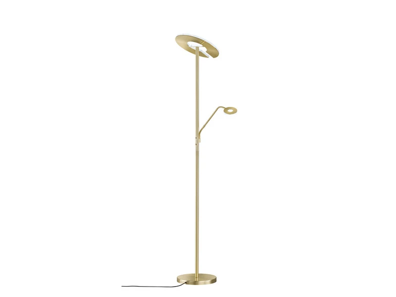 Fischer & Honsel LED Deckenfluter DENT Messing Mit Leselampe Dimmbar - Höhe 180cm 4 Fischer & Honsel LED Deckenfluter DENT Messing Mit Leselampe Dimmbar - Höhe 180cm – Bild 2